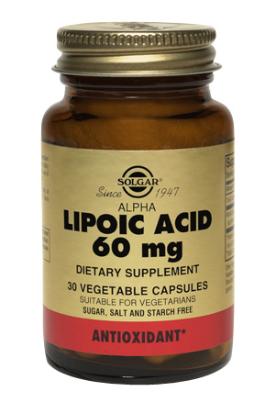 Alpha Lipoic Acid - 60mg Alfa liponzuur van Solgar