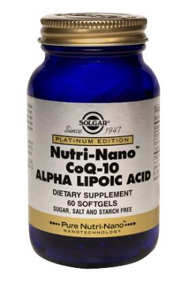 Nutri-Nano CoQ-10 Alpha Lipoic Acid - 50mg Alfa liponzuur van Solgar