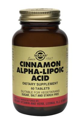 Cinnanmon + Alpha-Lipoic Acid - 150mg Alfa liponzuur van Solgar